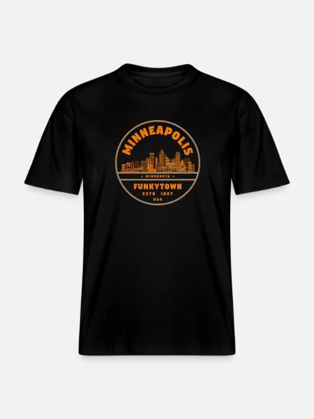 Minneapolis Minnesota -  RELAXED FIT Unisex Organic T-Shirt - black