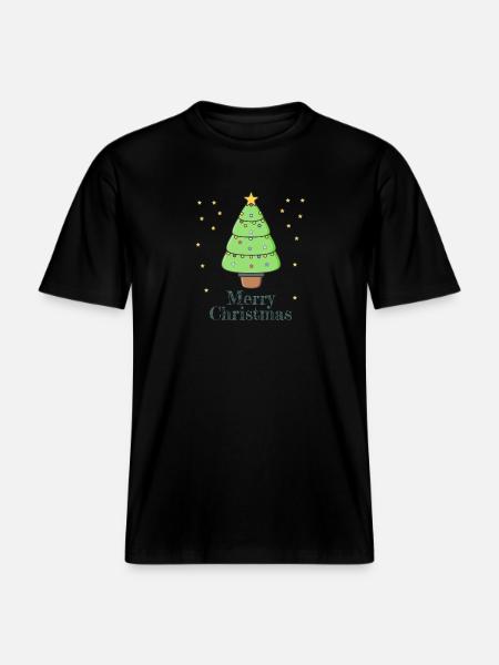 Merry Christmas -  RELAXED FIT Unisex Organic T-Shirt - black