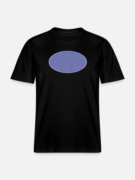Oval Background Dirty Purple - RELAXED FIT Unisex Organic T-Shirt - black