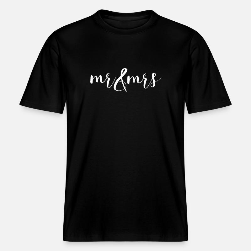 M. et Mme Wedding Design -  T-shirt unisexe RELAXED FIT en coton bio - noir
