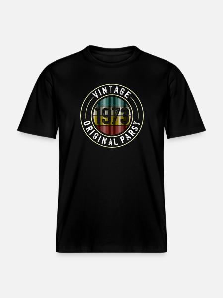 Originalteile-Abzeichen von 1973 - RELAXED FIT Unisex Organic T-Shirt - Schwarz