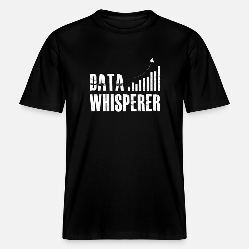 Datenflüsterer, Wissenschaftsanalyst, Software-Ingenieur -  RELAXED FIT Unisex Organic T-Shirt - Schwarz