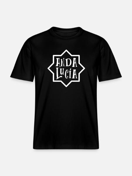 Andalucia 5 (dark) - RELAXED FIT Unisex Organic T-Shirt - black