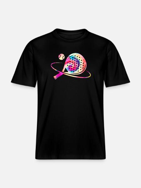 Padel Tennis Bunt - RELAXED FIT Unisex Organic T-Shirt - Schwarz