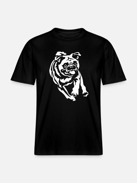 Pug "Black Edition" -  RELAXED FIT Unisex Organic T-Shirt - black