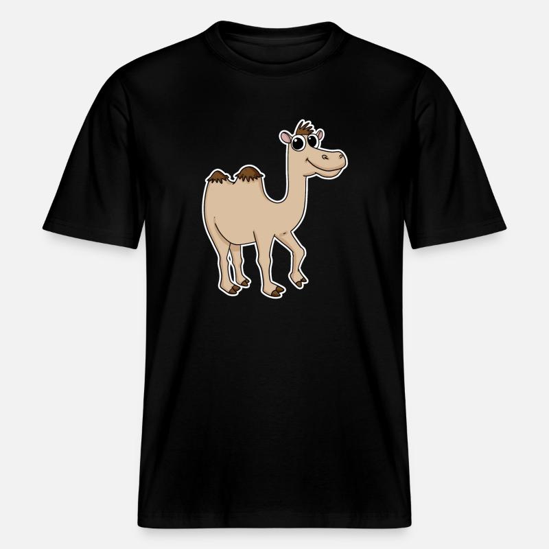 Kamel -  RELAXED FIT Unisex Organic T-Shirt - Schwarz