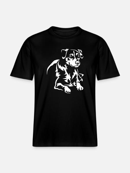 Dansk Svensk Gaardhond "Black Edition" - RELAXED FIT Unisex Organic T-Shirt - black