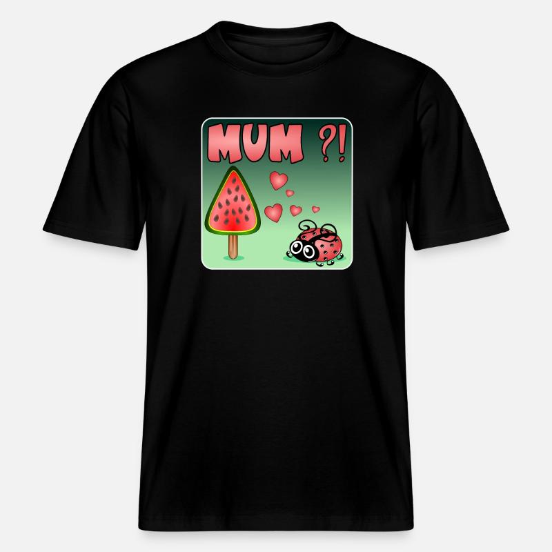 PUNGE de pastèque -  T-shirt unisexe RELAXED FIT en coton bio - noir