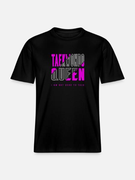 Taekwondo Queen - RELAXED FIT Unisex Organic T-Shirt - black