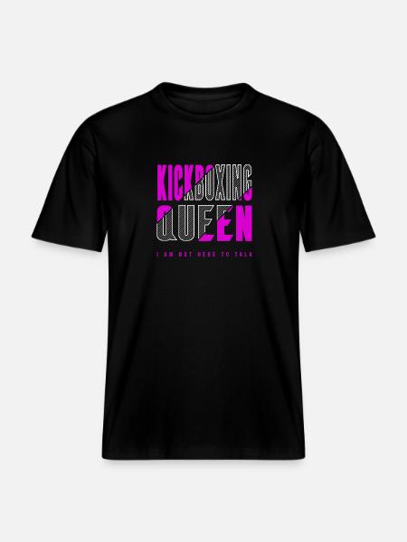 Kickboxing Queen -  RELAXED FIT Unisex Organic T-Shirt - black