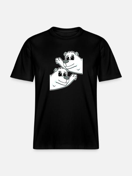 Polar Bear Polar Bear - RELAXED FIT Unisex Organic T-Shirt - black