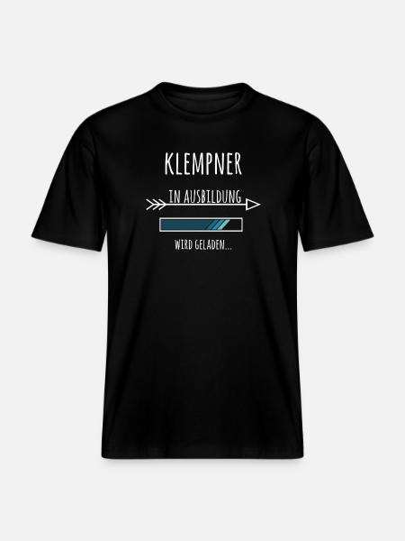 Klempner Ausbildung Beruf Geschenk -  RELAXED FIT Unisex Organic T-Shirt - Schwarz