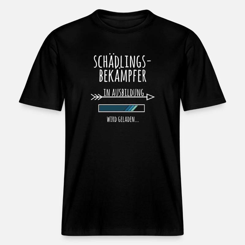 Schädlingsbekämpfer Ausbildung Geschenk Schädlinge -  RELAXED FIT Unisex Organic T-Shirt - Schwarz