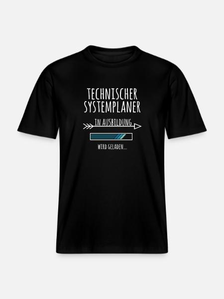 Technischer Systemplaner Ausbildung Beruf Geschenk - RELAXED FIT Unisex Organic T-Shirt - Schwarz
