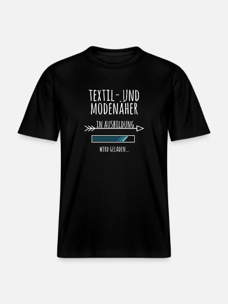 Textil und Modenäher Ausbildung Beruf Geschenk -  RELAXED FIT Unisex Organic T-Shirt - Schwarz