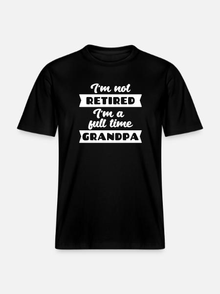 Pensionist pensionserklæring Senior erhverv -  Økologisk unisex T-shirt RELAXED FIT - sort