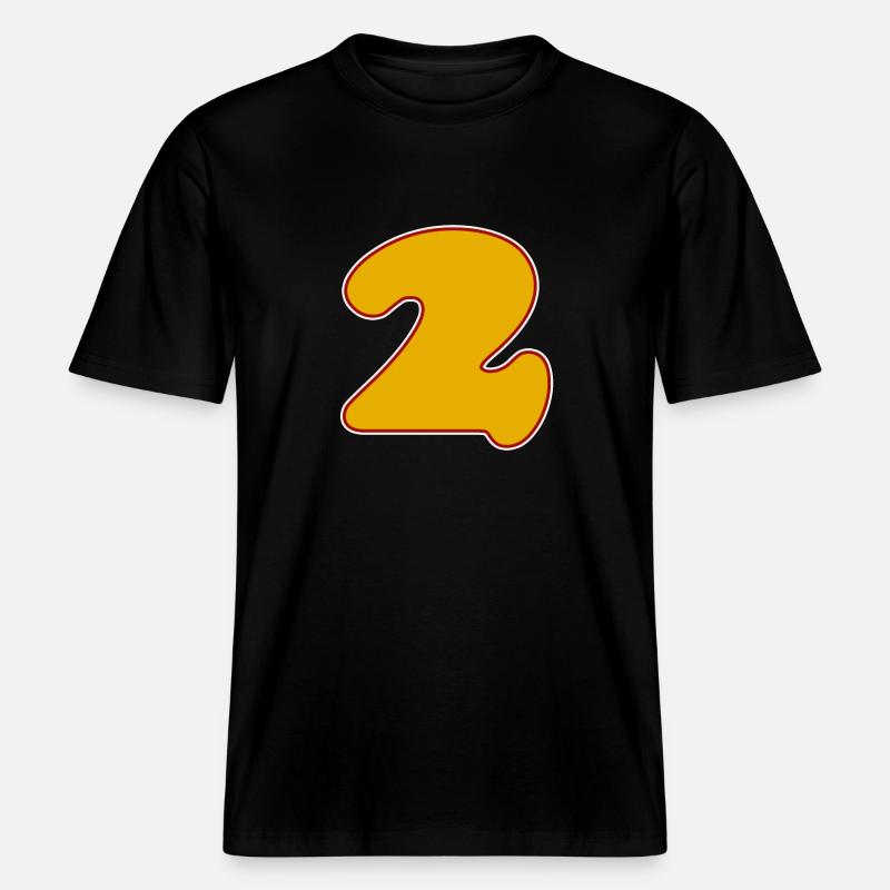 2 -  T-shirt unisexe RELAXED FIT en coton bio - noir