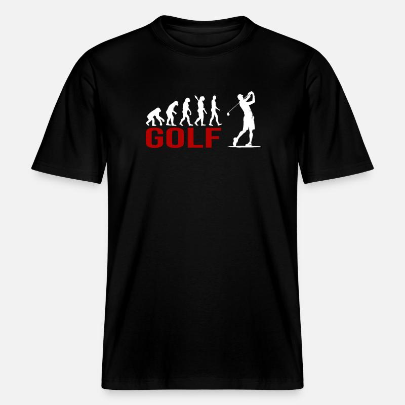 Evolution Golfsport -  RELAXED FIT Unisex Organic T-Shirt - Schwarz