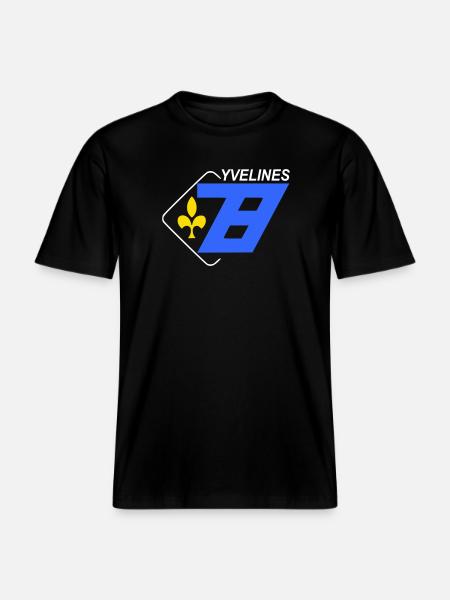 Yvelines -  RELAXED FIT Unisex Organic T-Shirt - black