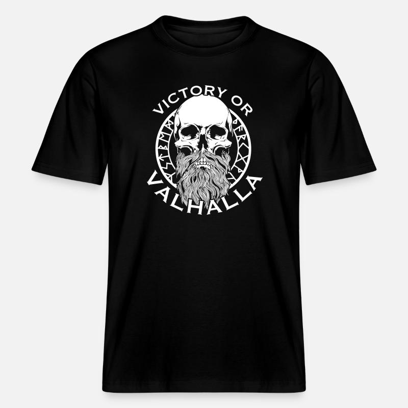 Victoria oder Walhalla -  RELAXED FIT Unisex Organic T-Shirt - Schwarz