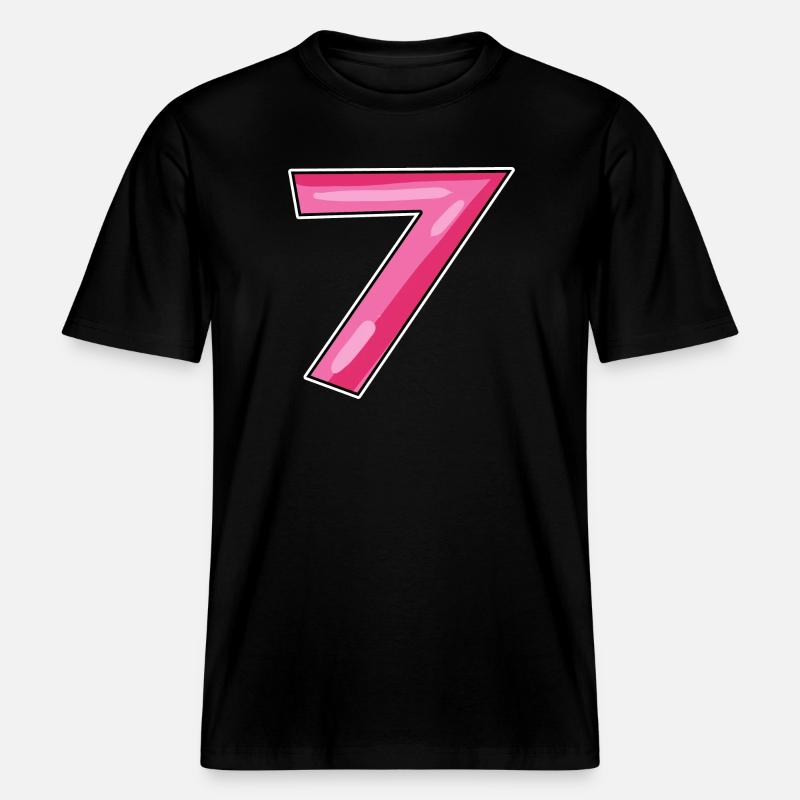 7 -  T-shirt unisexe RELAXED FIT en coton bio - noir