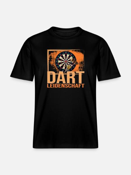 Dart Leidenschaft -  RELAXED FIT Unisex Organic T-Shirt - Schwarz
