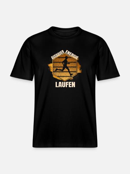 Ausdauer - Energie -  RELAXED FIT Unisex Organic T-Shirt - Schwarz