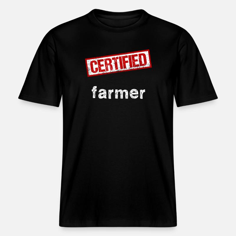 Bauer - RELAXED FIT Unisex Organic T-Shirt - Schwarz