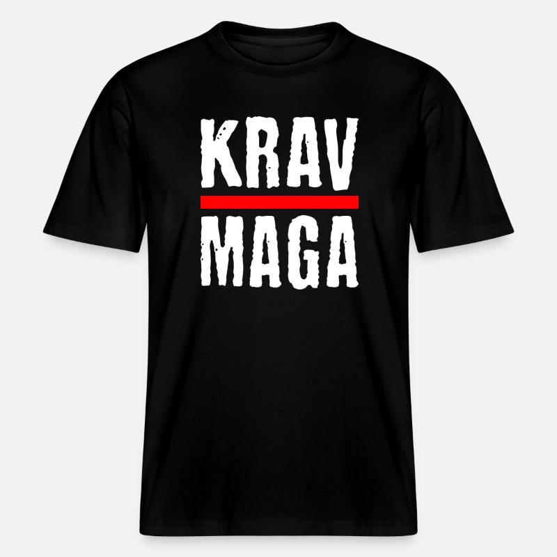 Cool Krav Maga Design - Autodéfense -  T-shirt unisexe RELAXED FIT en coton bio - noir