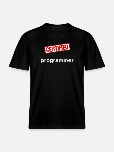 Programmeur - T-shirt unisexe RELAXED FIT en coton bio - noir