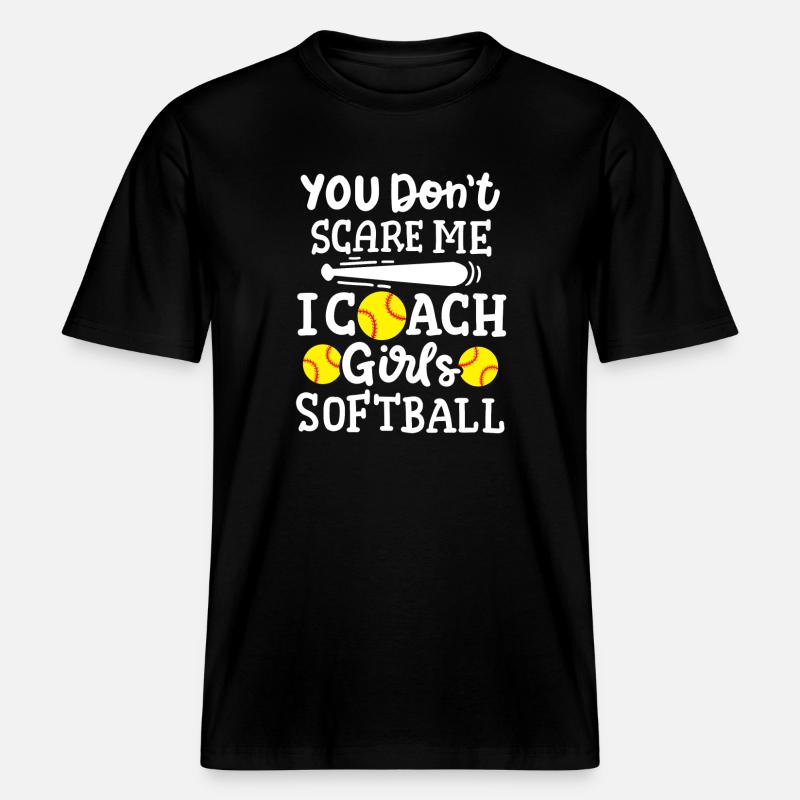 Softball Trainer -  RELAXED FIT Unisex Organic T-Shirt - Schwarz