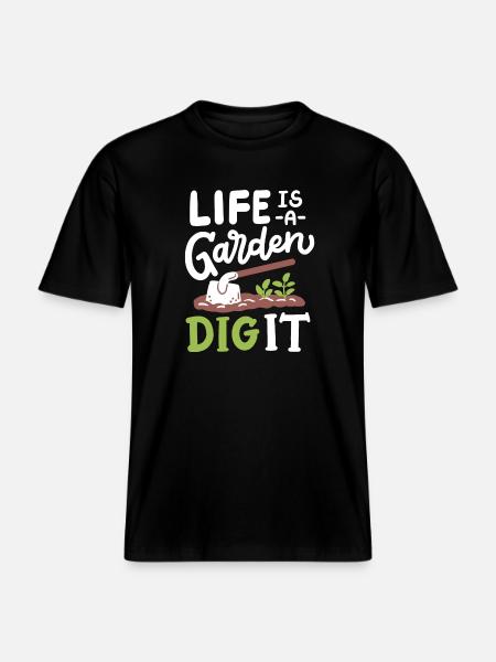 Garten Gartenarbeit -  RELAXED FIT Unisex Organic T-Shirt - Schwarz