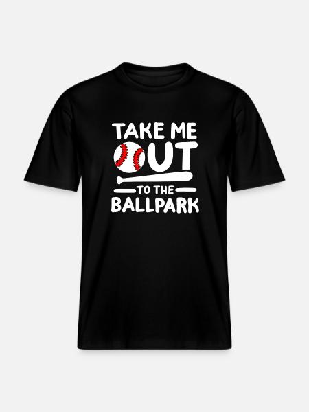 Baseball Baseballspieler -  RELAXED FIT Unisex Organic T-Shirt - Schwarz