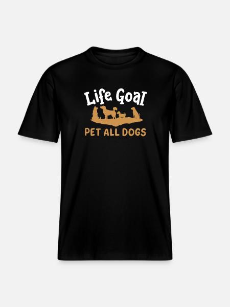 Hundebesitzer Hundeliebhaber -  RELAXED FIT Unisex Organic T-Shirt - Schwarz