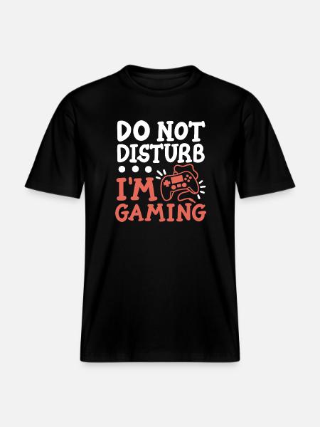 Gaming Gamer -  RELAXED FIT Unisex Organic T-Shirt - Schwarz