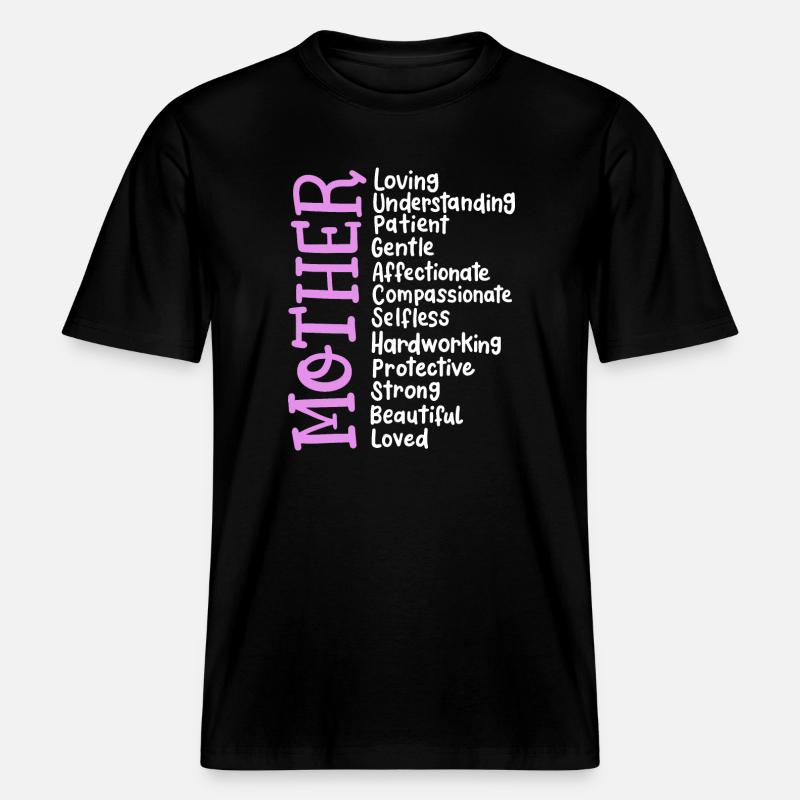 Mutter Muttertag -  RELAXED FIT Unisex Organic T-Shirt - Schwarz
