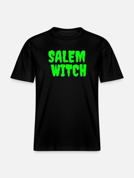 SalemWitch Halloween Design - RELAXED FIT Unisex Organic T-Shirt - black