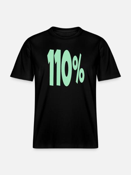 One Hundred and 10 Percent -  RELAXED FIT Unisex Organic T-Shirt - black