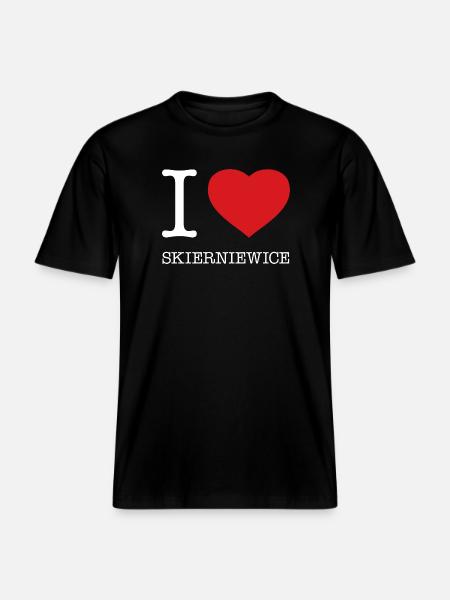 J’ADORE SKIERNIEWICE - T-shirt unisexe RELAXED FIT en coton bio - noir