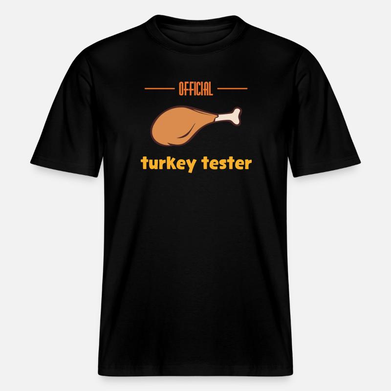 Testeur de dinde -  T-shirt unisexe RELAXED FIT en coton bio - noir