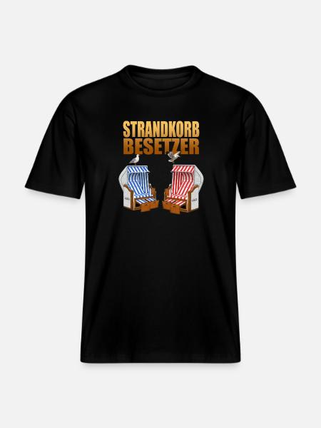 Strandkorb Besetzer - RELAXED FIT Unisex Organic T-Shirt - Schwarz