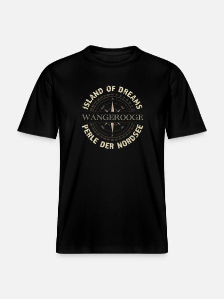 Island of Dreams - Wangerooge - RELAXED FIT Unisex Organic T-Shirt - Schwarz