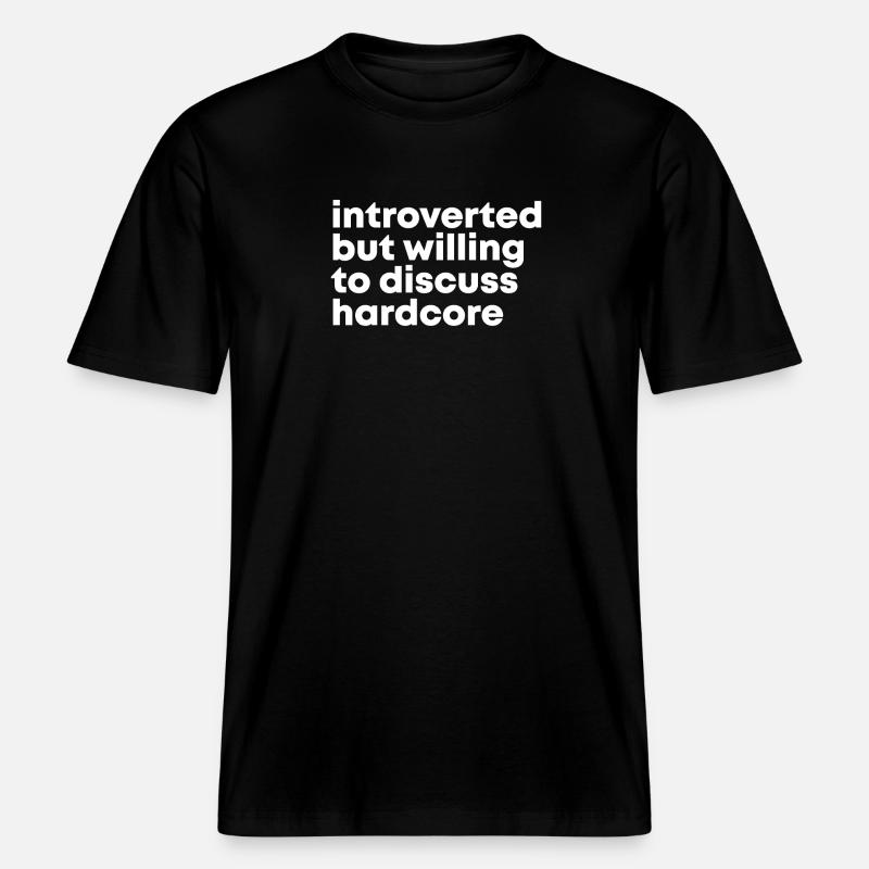 Hardcore - T-shirt unisexe RELAXED FIT en coton bio - noir
