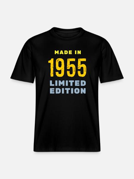 1955 - RELAXED FIT Unisex Organic T-Shirt - black