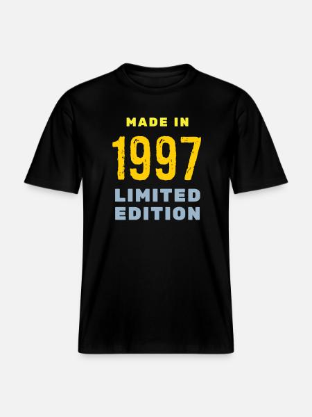 1997 - RELAXED FIT Unisex Organic T-Shirt - black