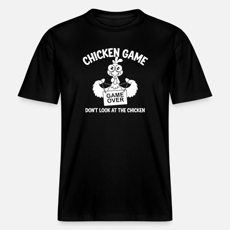 Fin du jeu de poulet - T-shirt unisexe RELAXED FIT en coton bio - noir