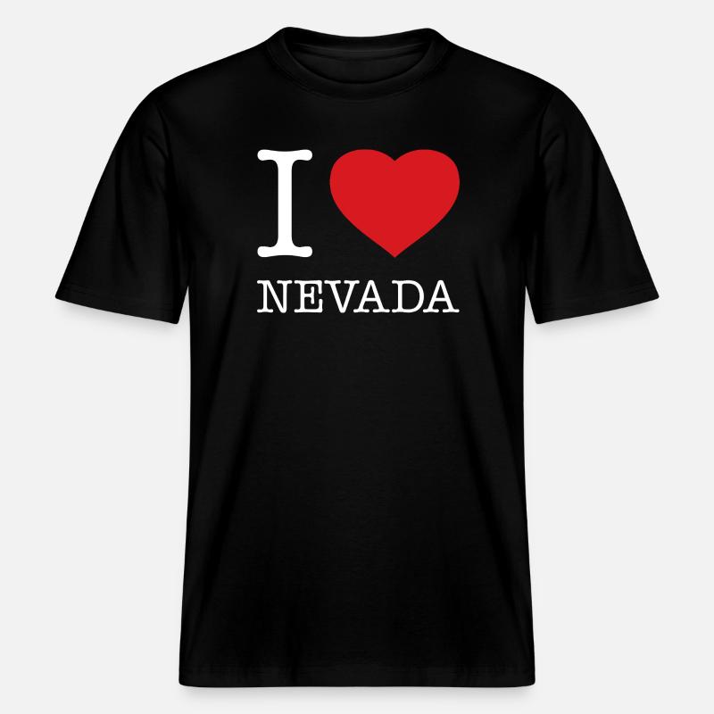 J’ADORE LE NEVADA - T-shirt unisexe RELAXED FIT en coton bio - noir