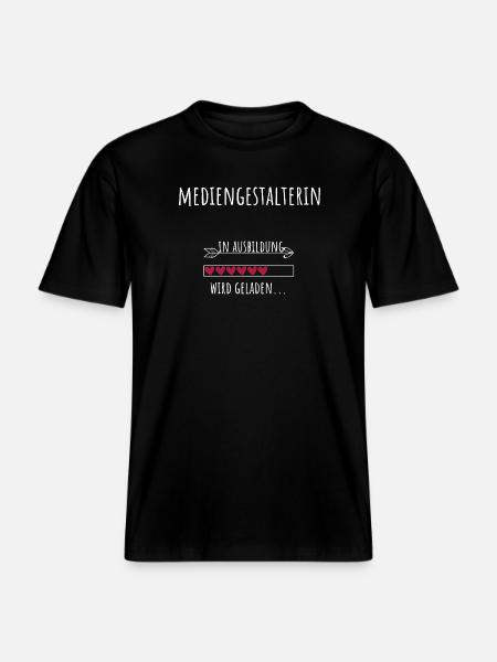 Mediengestalterin Ausbildung Beruf Geschenk -  RELAXED FIT Unisex Organic T-Shirt - Schwarz