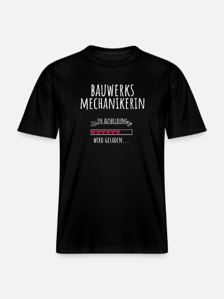 Bauwerksmechanikerin Ausbildung Beruf Geschenk - RELAXED FIT Unisex Organic T-Shirt - Schwarz