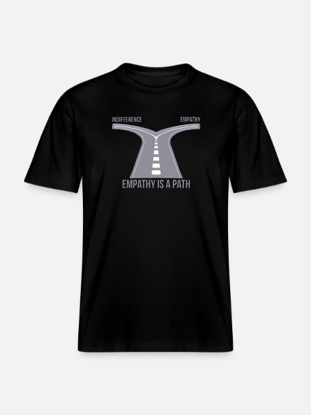 Empathy is a Path - RELAXED FIT Unisex Organic T-Shirt - black
